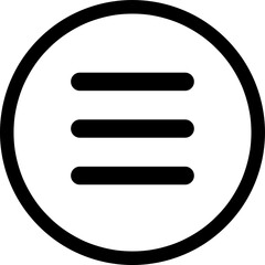 Menu Icon. web menu icon on white background..eps