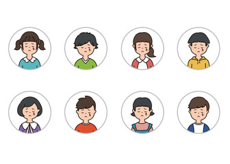 子供の表情アイコン　悲しい