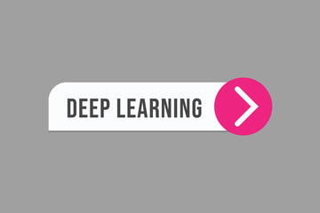 deep learning vectors. sign  label speech bubble deep learning
