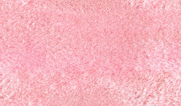 Light pink shiny fur texture. Glamorous trendy backdrop for adding text. Stock seamless image of soft fabric.