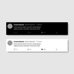 Twitter post tweet website mockup template