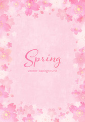 Fototapeta na wymiar Vector illustration of pale cherry blossom. texture background. copy space. For banners, posters, etc.
