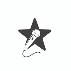 illustration of karaoke, music and song, vector art.