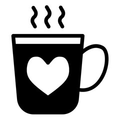 coffee glyph icon
