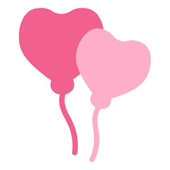 heart ballon flat icon