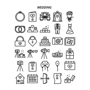 Wedding Icon set