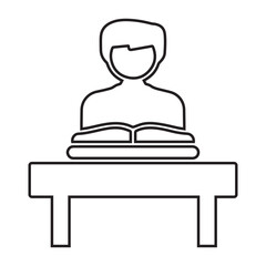 Concentrate, knowledge, study icon