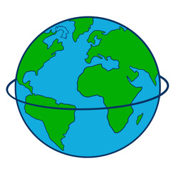 Globe illustration art