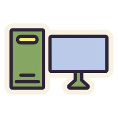 computer desktop sticker
