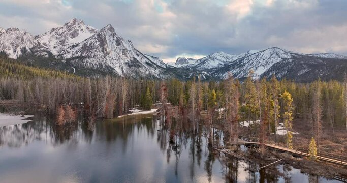 The Sawtooth Range Lake Stanley Idaho Wilderness