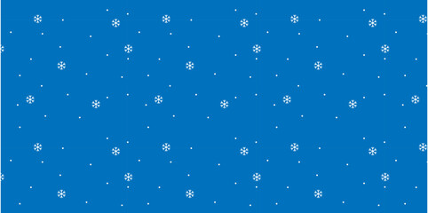 Blue seamless snowflake pattern