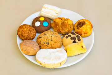 Turkish homemade sweet and savory cookies .Tatli tuzlu kurabiye. Kuru pasta