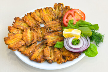 Fried Anchovies (Turkish Name: Hamsi Tava) .Hamsi, istavrit, sardalya tava. Balik kizartma.