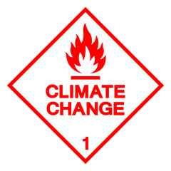 Climate Change Symbol Sign, Vector Illustration, Isolated On White Background Label. EPS10