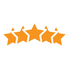 5 stars icon design template vector isolated illustration