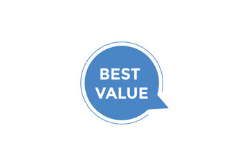 Best value button web banner template Vector Illustration