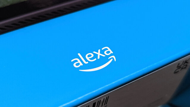 Close-up Amazon Alexa Logo