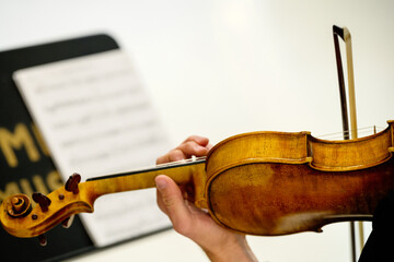Violin with Sheet Music