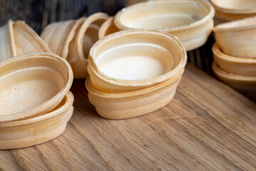 waffle empty cups for other food