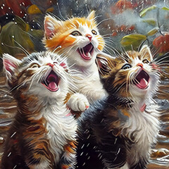 Kittens singing