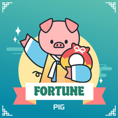 Animal Character Fortunes Template
