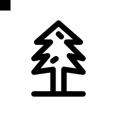 pine icon vector