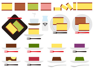 カステラと羊羹P