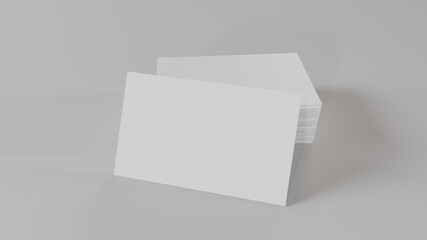 blank paper card mockup