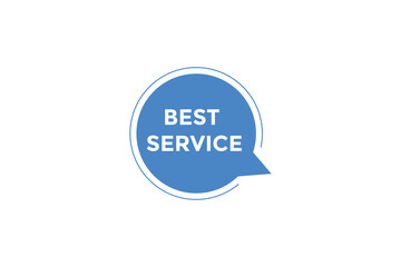 Best service button web banner template Vector Illustration
