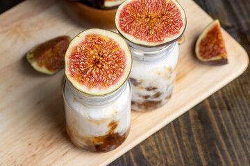 delicious yogurt with the taste of figs