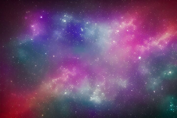 a universe of stars, gas, and nebula created with Generative AI