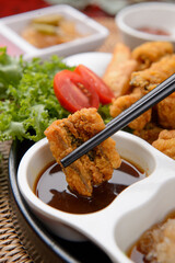Fried eel