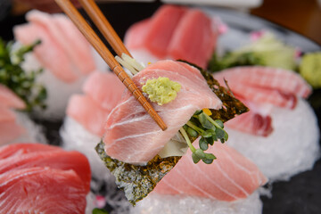 tuna sashimi