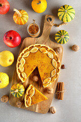 Traditional pumpkin pie