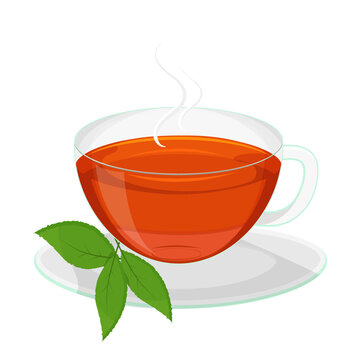 recommend clip art: cup of tea with leaves
