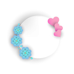 Paper cut background with copyspace