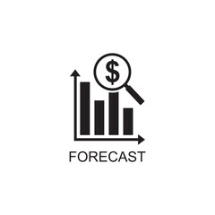 forecast icon , business icon vector