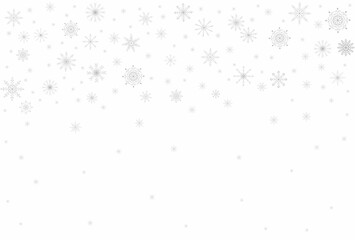 Winter holiday background with snow and flying snowflakes. For greeting cards, layouts, backgrounds, invitations