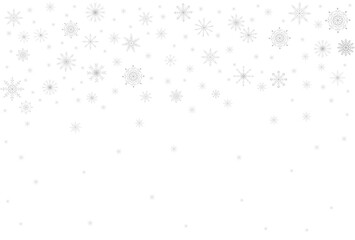 Winter holiday background with snow and flying snowflakes. For greeting cards, layouts, backgrounds, invitations