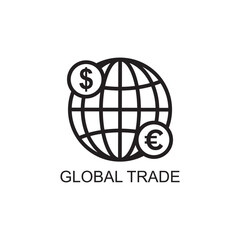 global trade icon , business icon