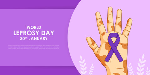 Vector illustration of World Leprosy Day 30 January