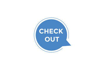 Check out button web banner template Vector Illustration
