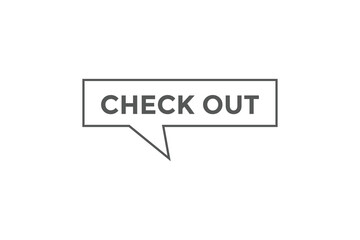 Obraz premium Check out button web banner template Vector Illustration 