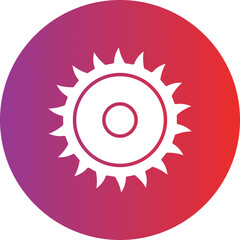 Circular Saw Icon Style