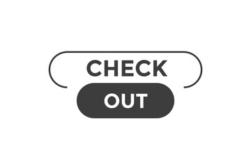 Check out button web banner template Vector Illustration
