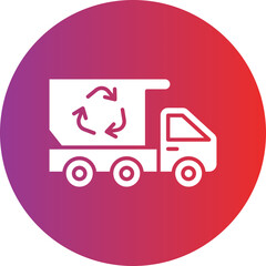 Recycling Truck Icon Style