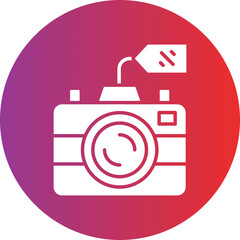 Camera Sale Icon Style