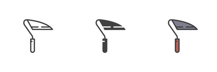 Grub hoe different style icon set