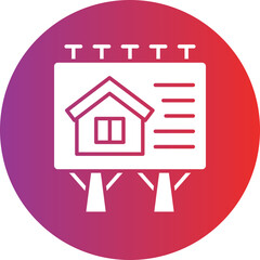 House Billboard Icon Style