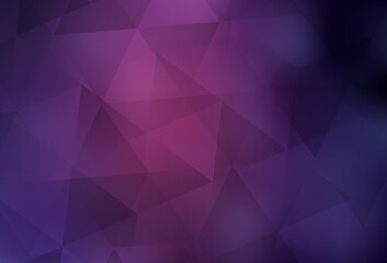 Dark Purple, Pink vector low poly texture.